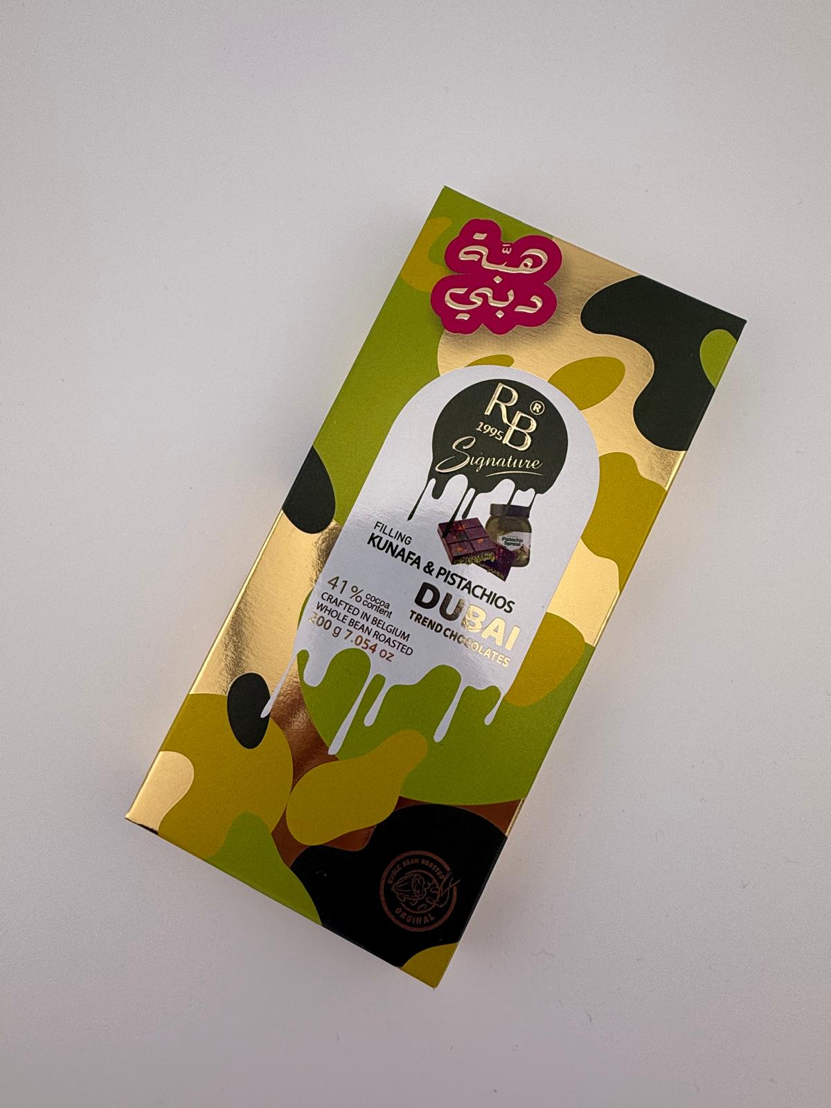 Pistachio Kanafa Chocolate Bar 200g