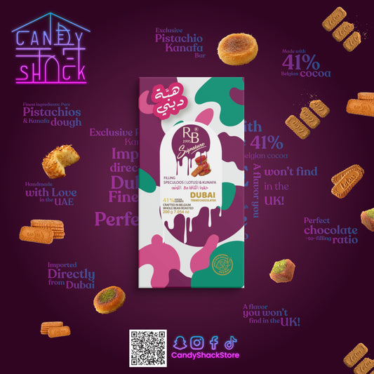 Lotus Biscoff Kanafa Chocolate Bar 200g
