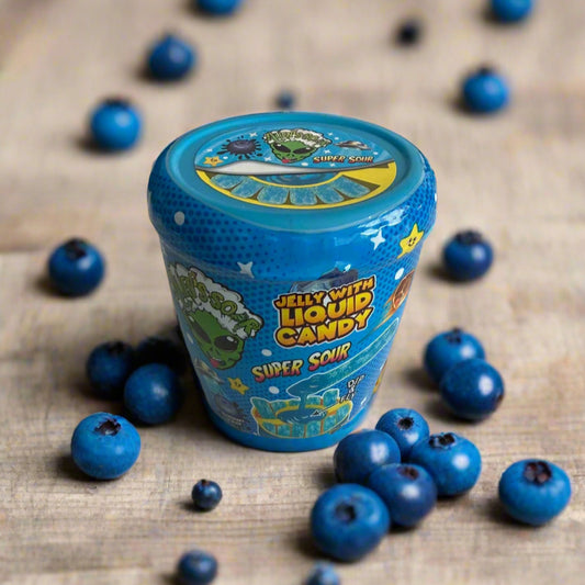 Super Sour Dipping Candy Blueberry Flavour