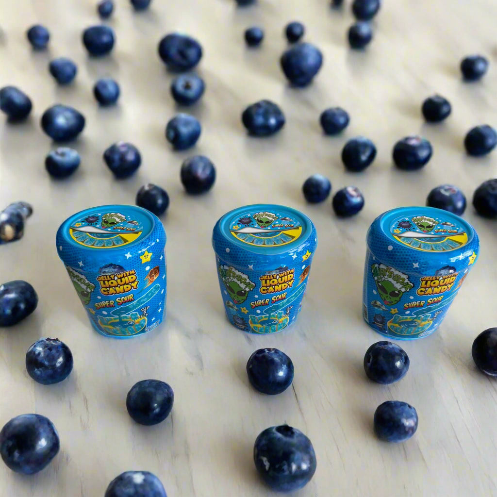 Super Sour Dipping Candy Blueberry Flavour