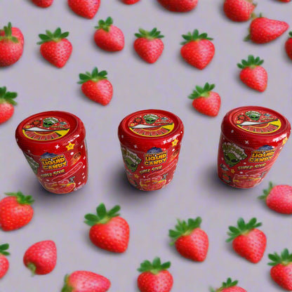Super Sour Liquid Dipping Candy Strawberry Flavour