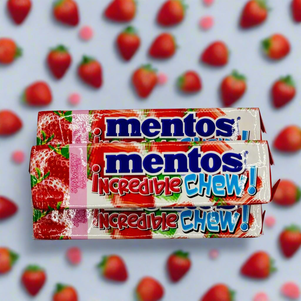 Mentos Strawberry Incredible Chew! Pack