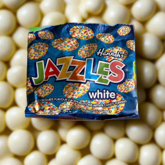 Hannah's White Chocolate Jazzles 140g Bag